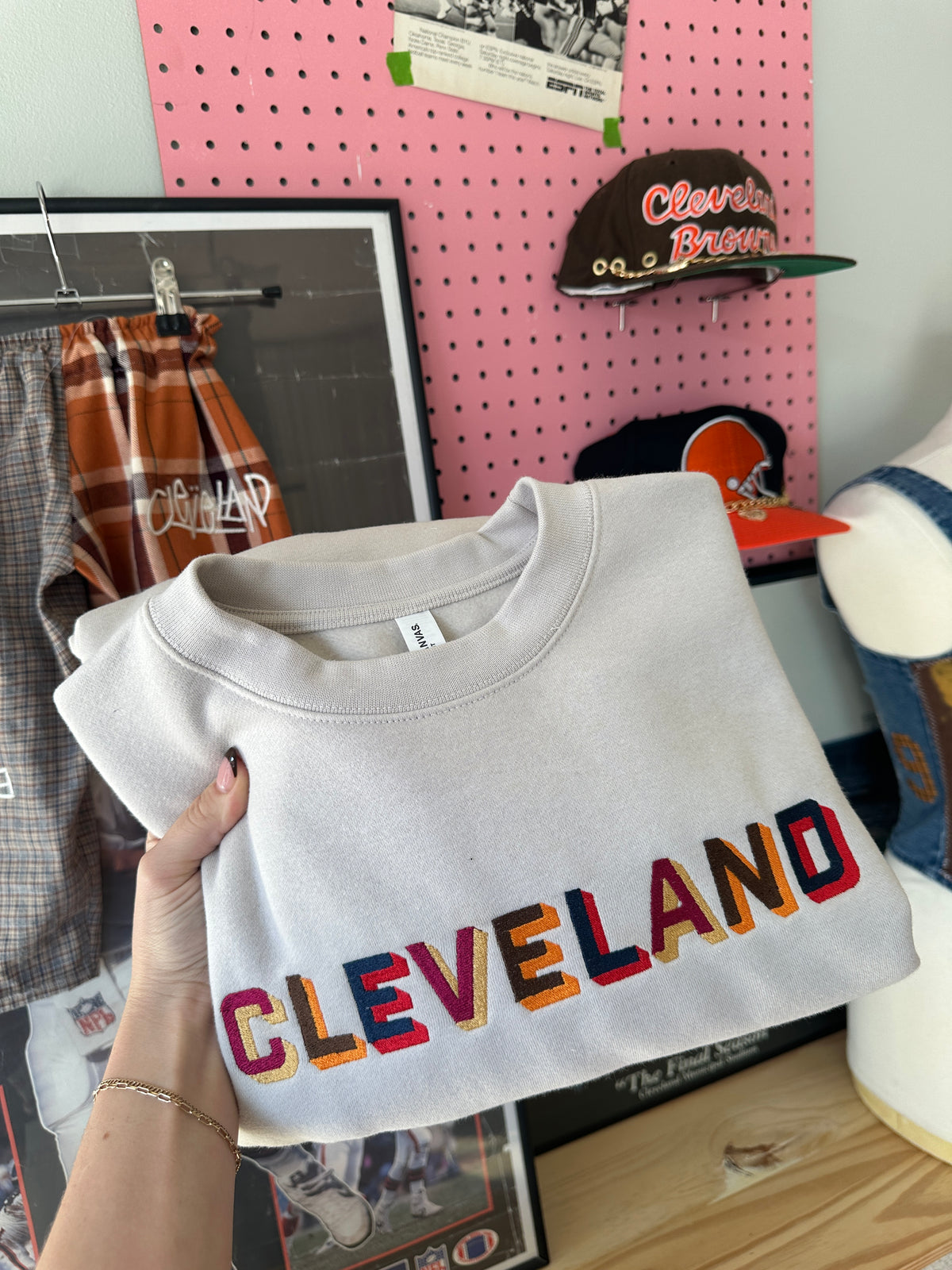Cleveland Shadow Letter Sweatshirt