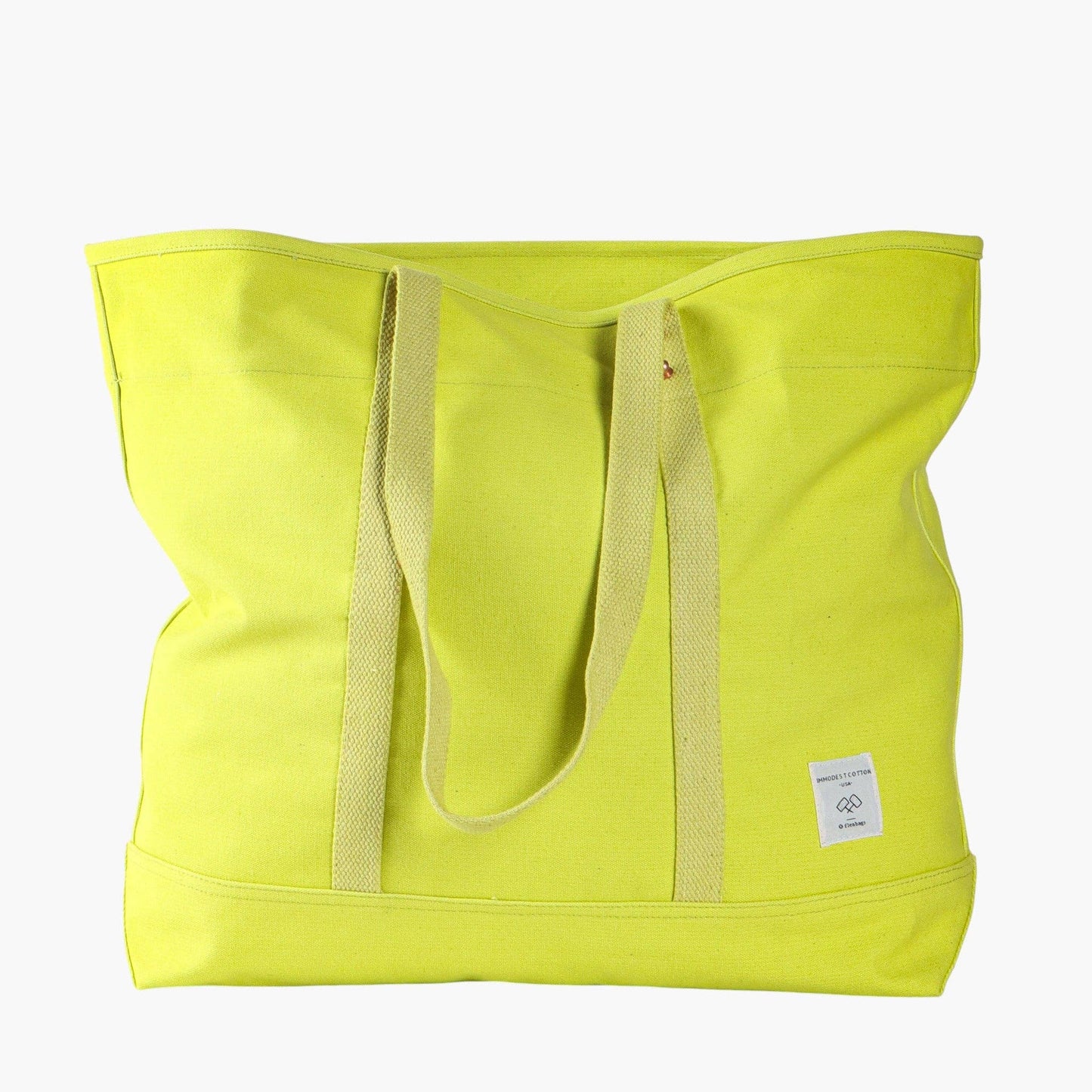 Large East West Tote | Lime