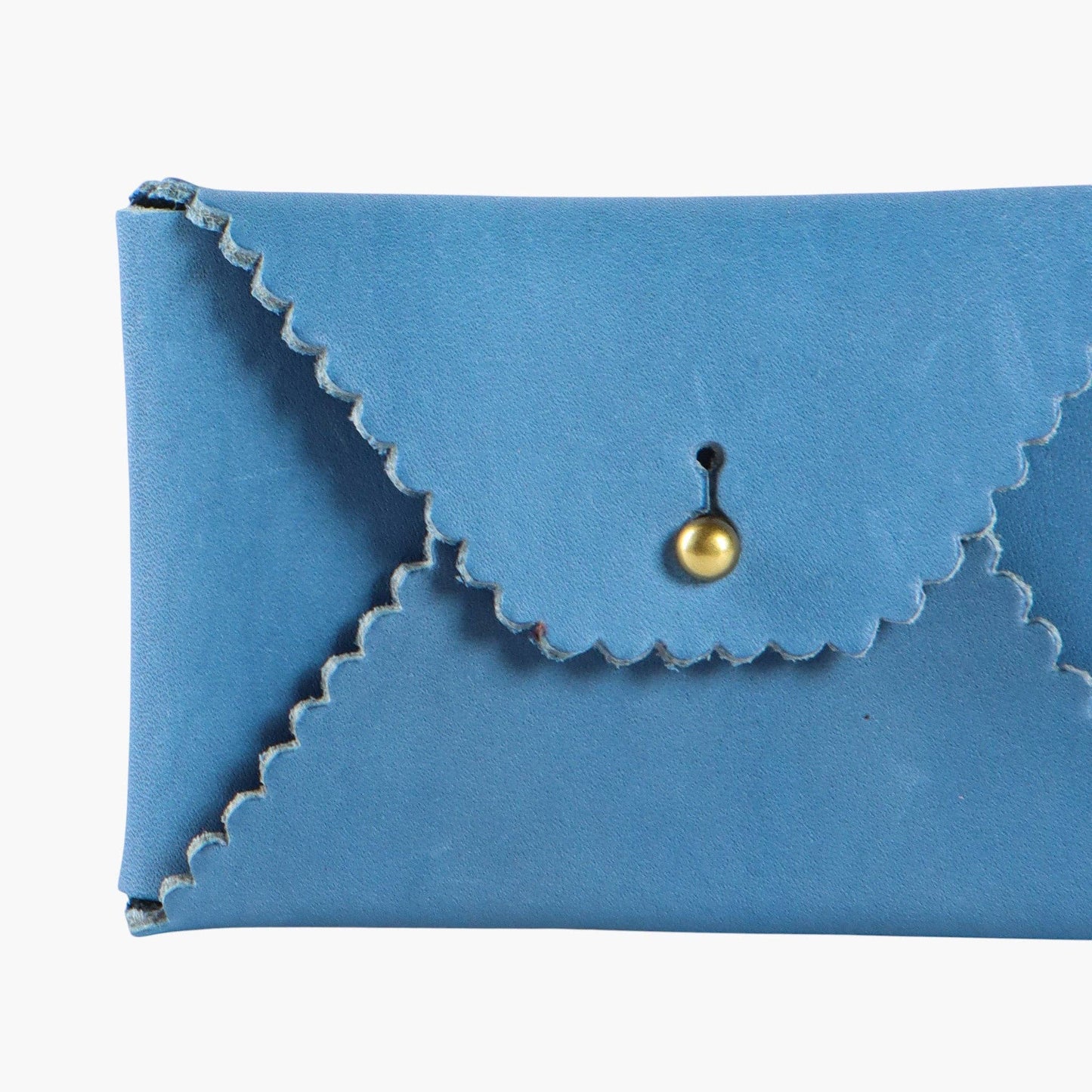 Scallop Wallet | Cerulean+Pine