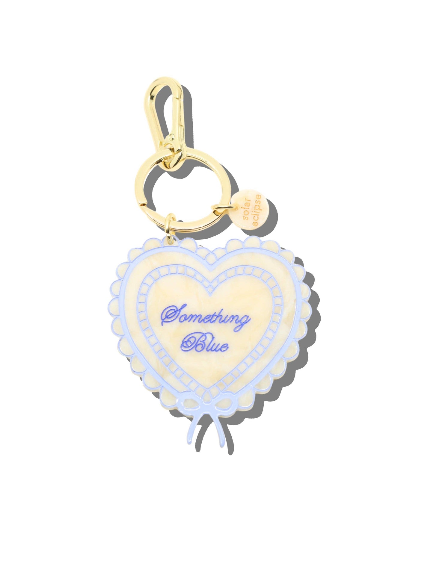 Hand-painted Something Blue Bag Charm + Keychain | Eco-Friendly