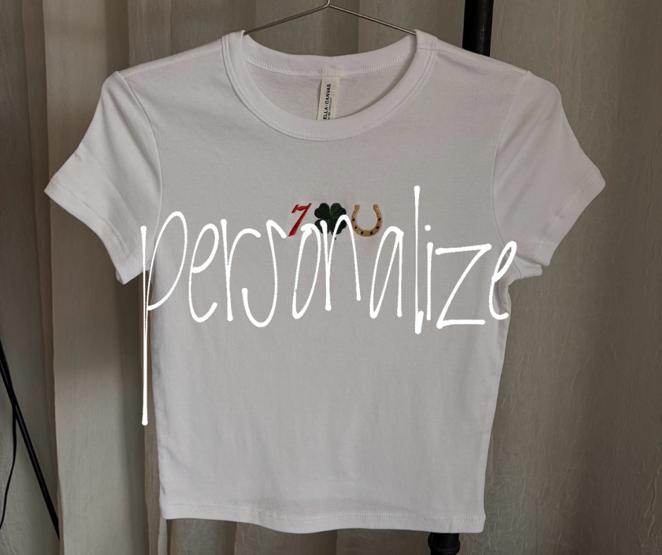 Lucky Icon Embroidered Top