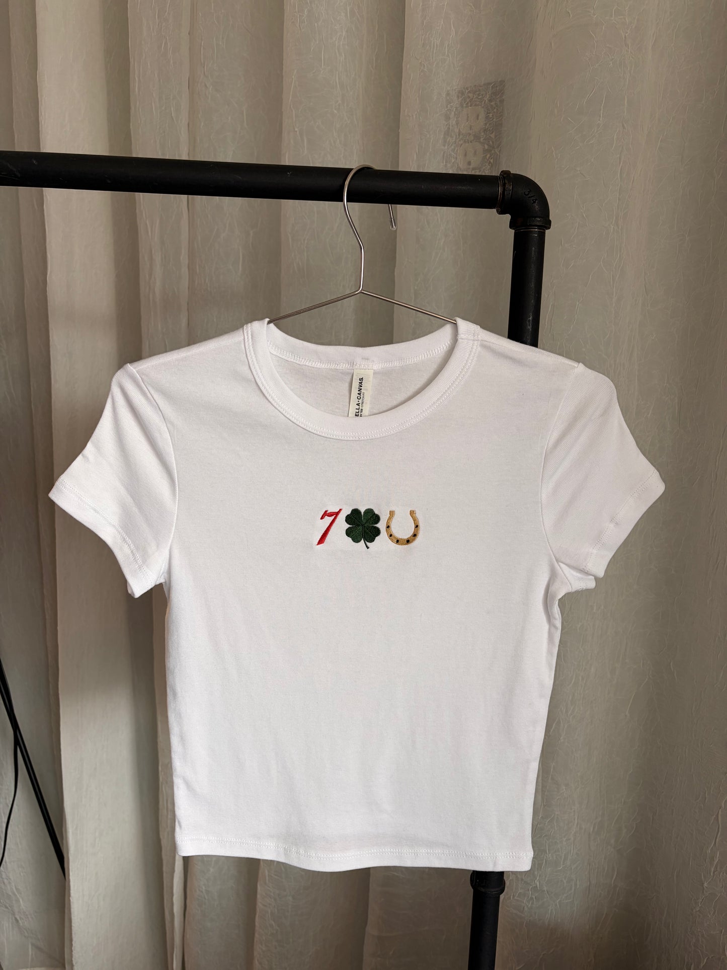 Lucky Icon Embroidered Top