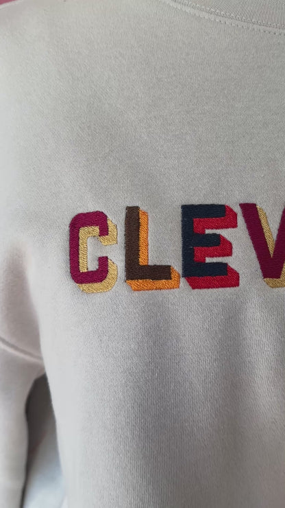 Cleveland Shadow Letter Sweatshirt