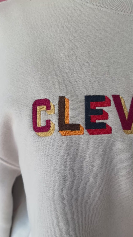 Cleveland Shadow Letter Sweatshirt